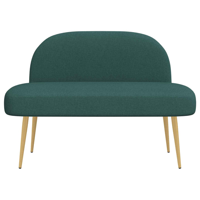 Bancă tapițată cu spătar Verde închis 110 x 60 x 76 cm - WALTI WALTI
