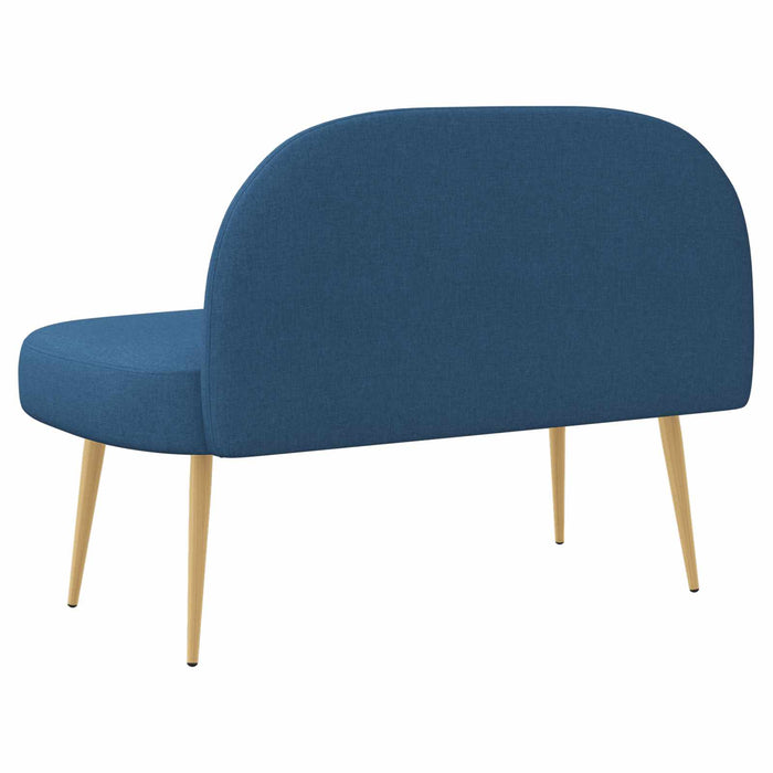 Bancă tapițată cu spătar albastru 110 x 60 x 76 cm Poliester WALTI