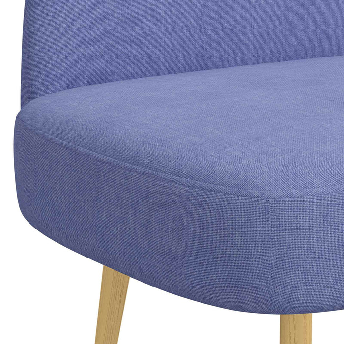 Bancă tapițată cu spătar Denim Albastru 110 x 60 x 76 cm - WALTI WALTI
