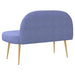 Bancă tapițată cu spătar Denim Albastru 110 x 60 x 76 cm - WALTI WALTI