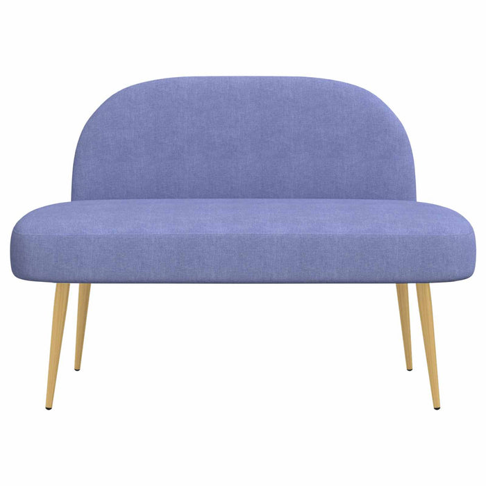 Bancă tapițată cu spătar Denim Albastru 110 x 60 x 76 cm - WALTI WALTI