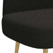 Bancă tapițată cu spătar Negru 110 x 60 x 76 cm Bouclé - WALTI WALTI