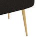 Bancă tapițată cu spătar Negru 110 x 60 x 76 cm Bouclé - WALTI WALTI