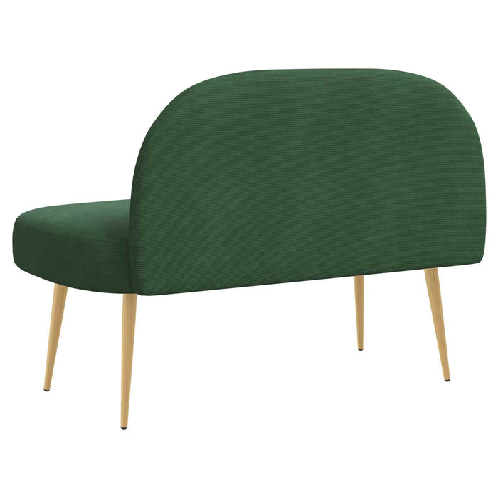 Bancă tapițată cu spătar Verde junglă 110 x 60 x 76 cm - WALTI WALTI