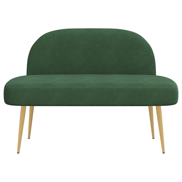 Bancă tapițată cu spătar Verde junglă 110 x 60 x 76 cm - WALTI WALTI