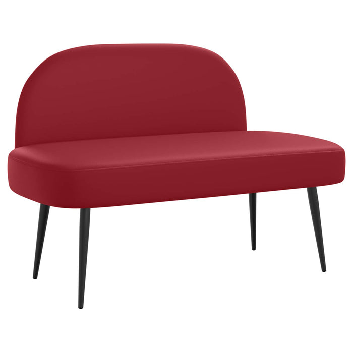 Bancă tapițată cu spătar bordo 110 x 60 x 76 cm WALTI