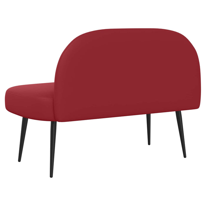 Bancă tapițată cu spătar bordo 110 x 60 x 76 cm WALTI