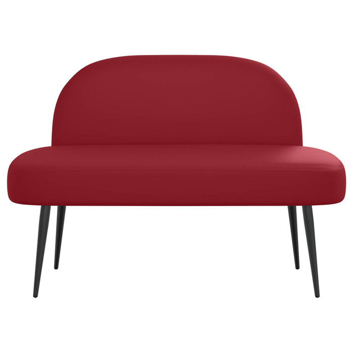 Bancă tapițată cu spătar bordo 110 x 60 x 76 cm WALTI