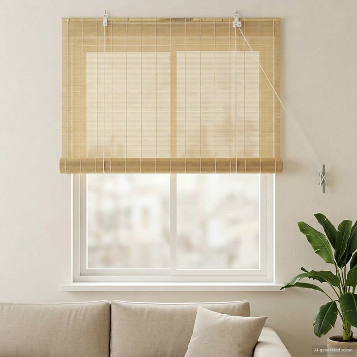 Rulou textil natural 90 x 160 cm Bambus WALTI