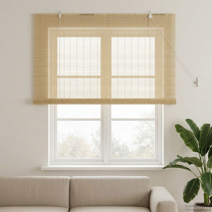 Rulou textil natural 130 x 160 cm Bambus WALTI