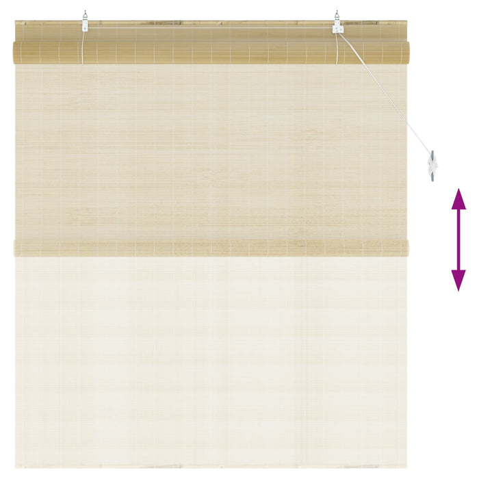 Rulou textil natural 130 x 160 cm Bambus WALTI