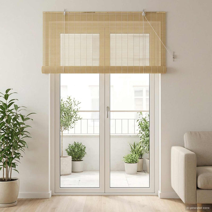 Rulou textil natural 130 x 220 cm Bambus WALTI