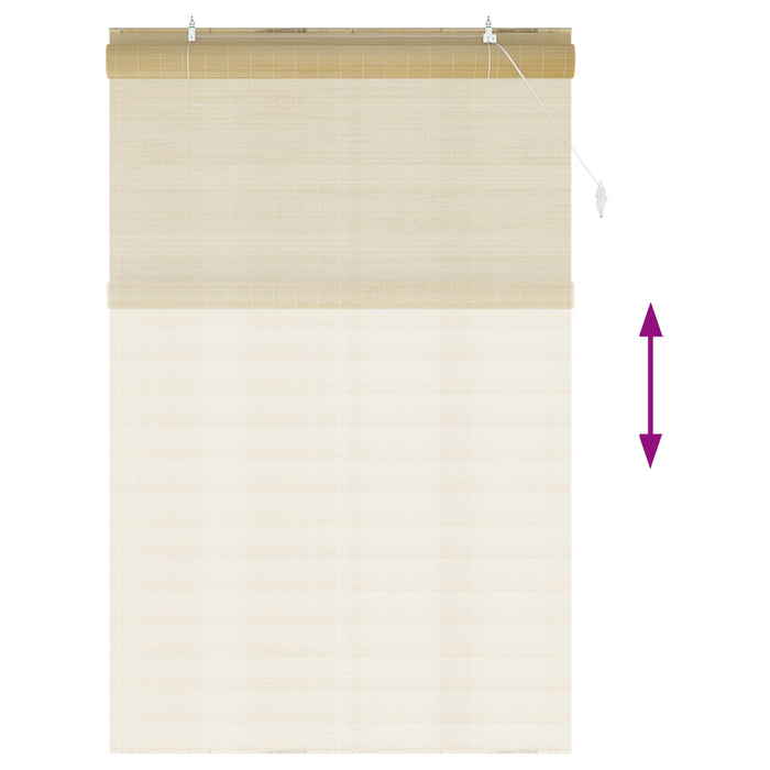 Rulou textil natural 130 x 220 cm Bambus WALTI