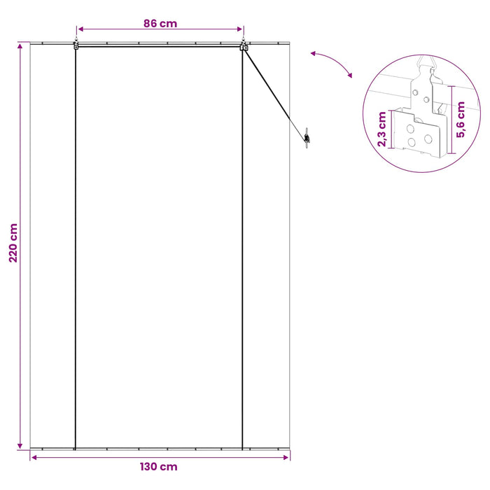 Rulou textil natural 130 x 220 cm Bambus WALTI