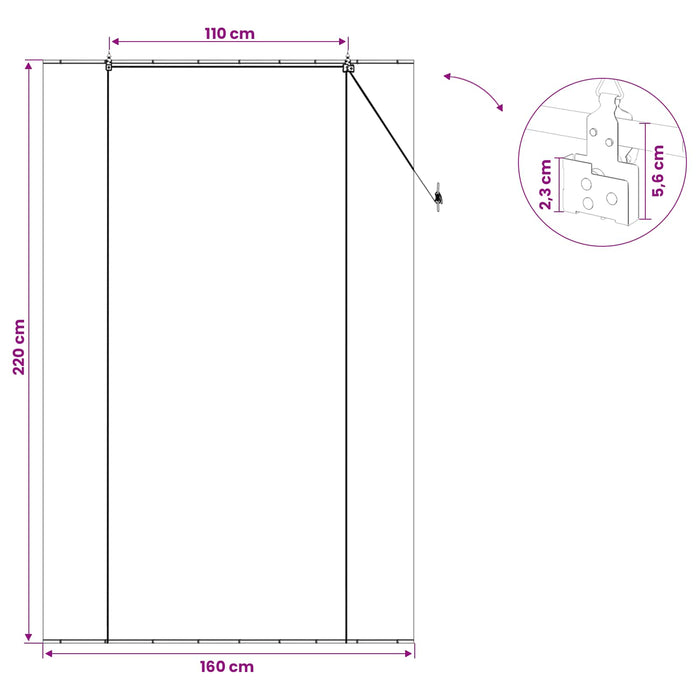 Rulou textil natural 160 x 220 cm Bambus WALTI