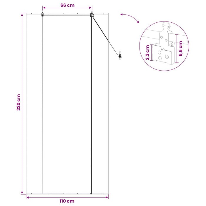Rulou textil Maro 110 x 220 cm Bambus WALTI