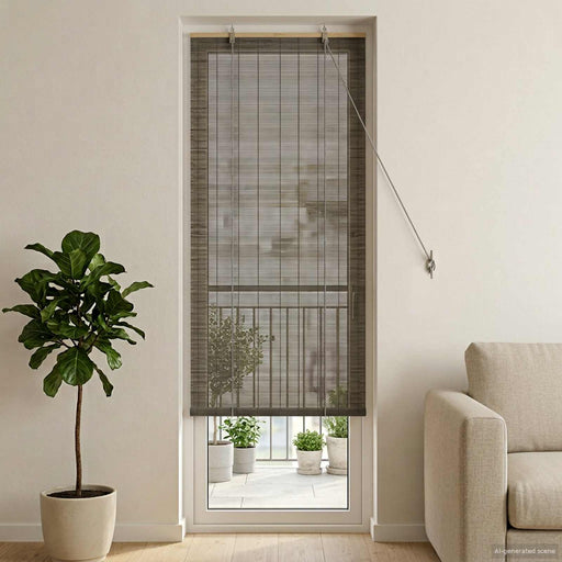 Rulou textil Gri 40 x 220 cm Bambus - WALTI WALTI
