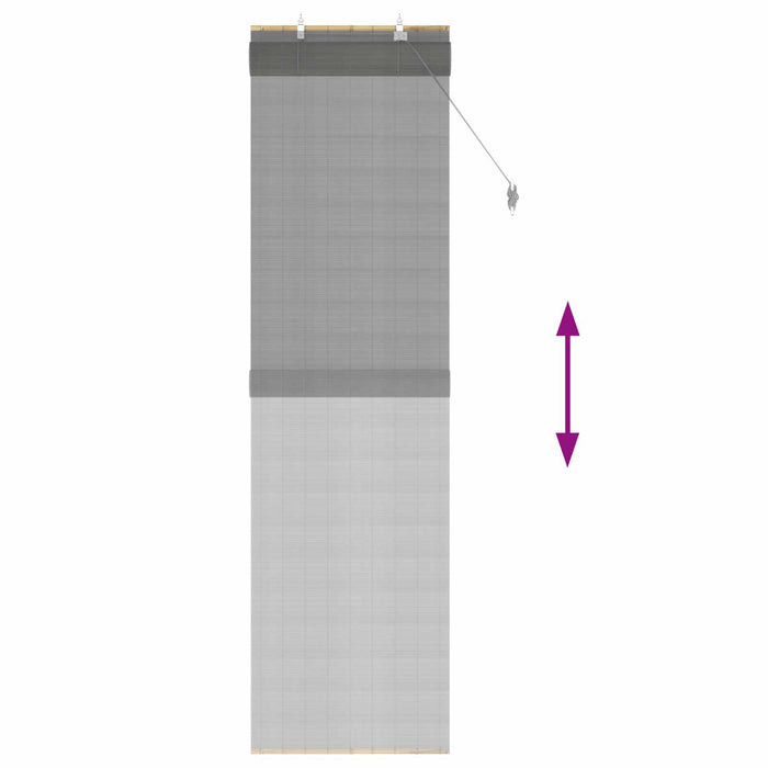 Rulou textil Gri 70 x 220 cm Bambus WALTI