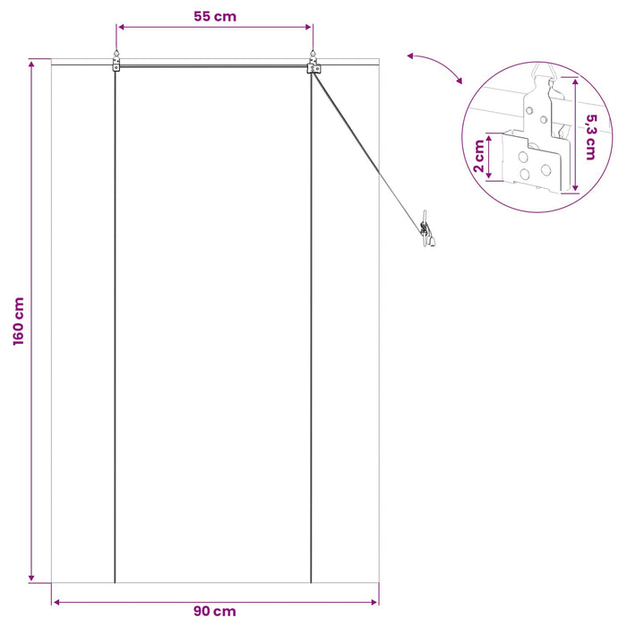 Rulou textil Maro 90 x 160 cm Bambus WALTI