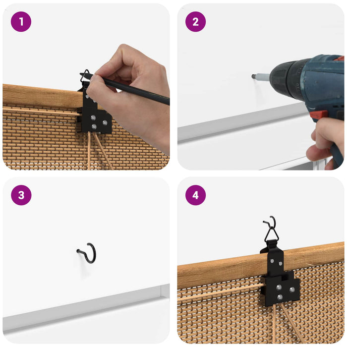Rulou textil Maro 140 x 160 cm Bambus WALTI