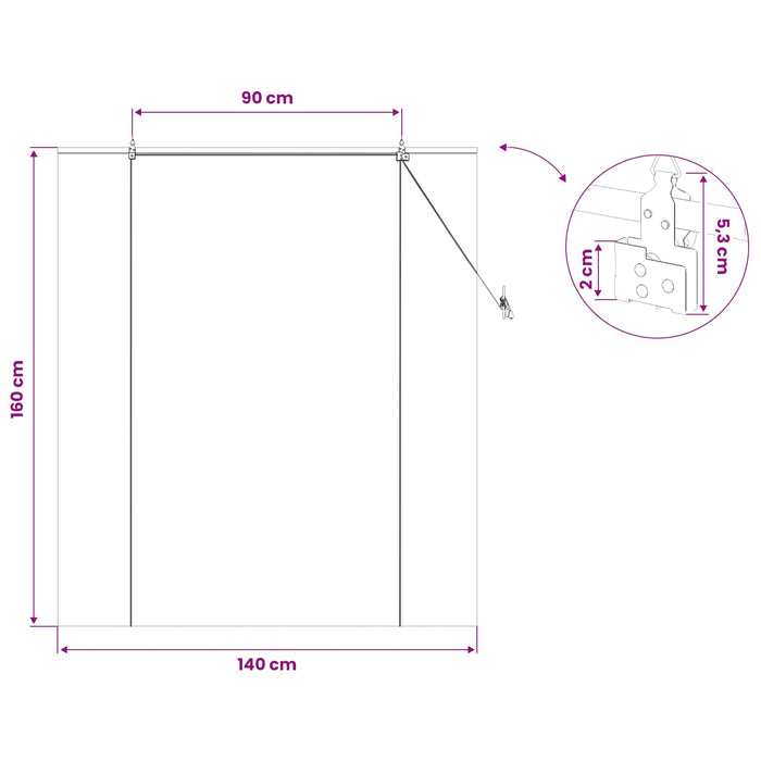 Rulou textil Maro 140 x 160 cm Bambus WALTI