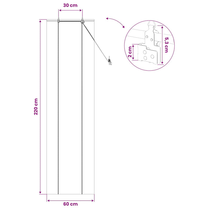 Rulou textil Maro 60 x 220 cm Bambus WALTI