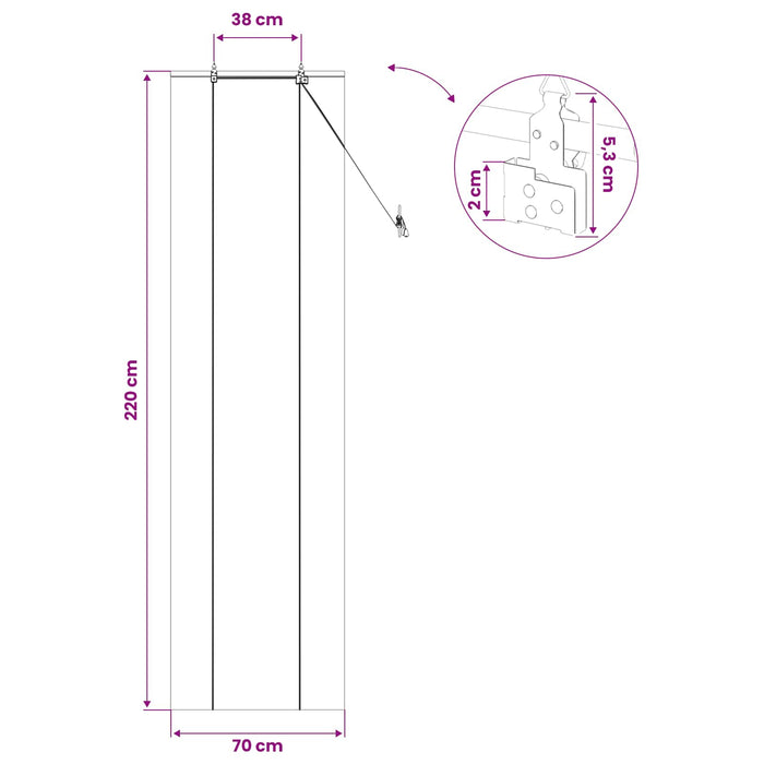 Rulou textil Maro 70 x 220 cm Bambus WALTI