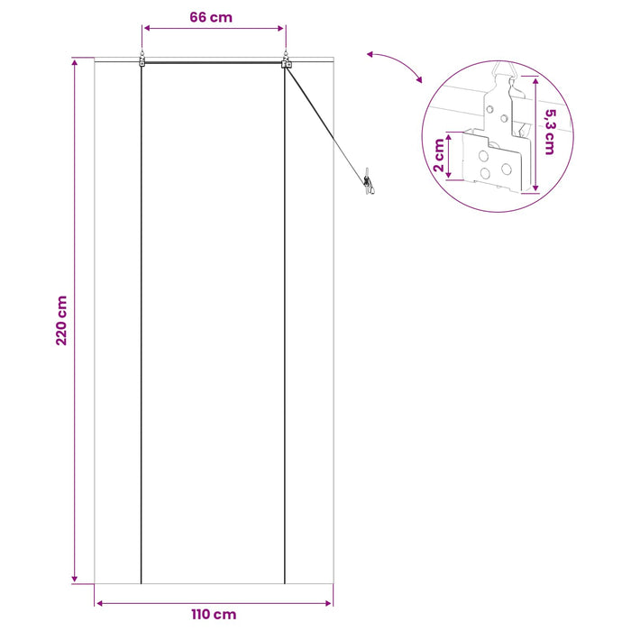 Rulou textil Maro 110 x 220 cm Bambus WALTI