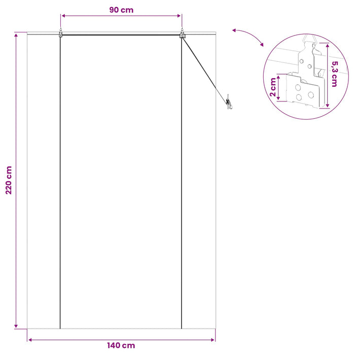 Rulou textil Maro 140 x 220 cm Bambus WALTI