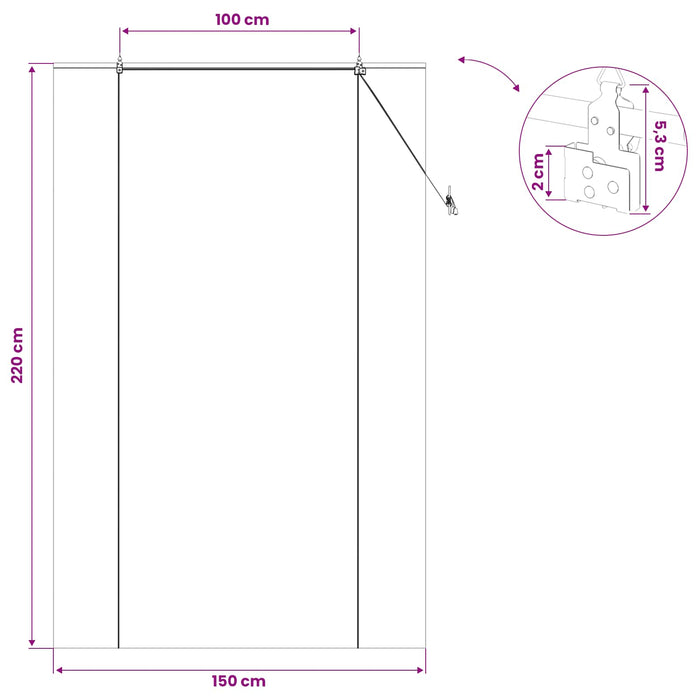 Rulou textil Maro 150 x 220 cm Bambus WALTI