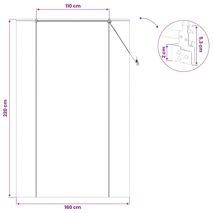 Rulou textil Maro 160 x 220 cm Bambus WALTI