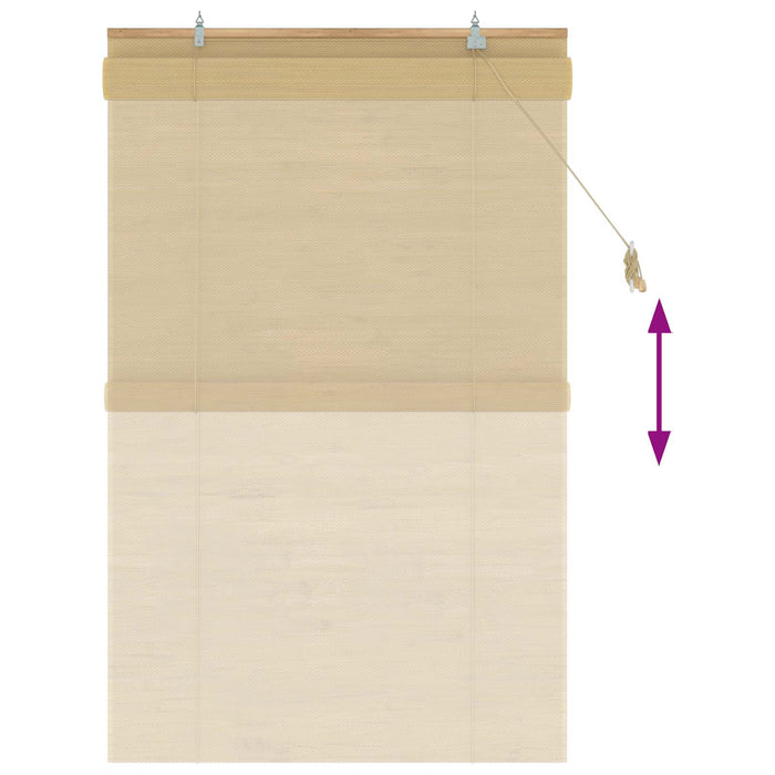Rulou textil natural 110 x 160 cm Bambus - WALTI WALTI