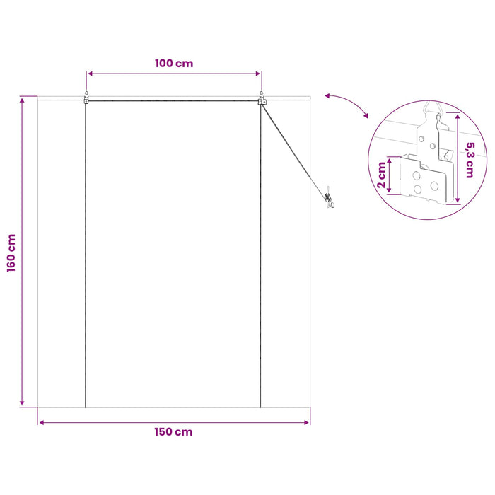 Rulou textil natural 150 x 160 cm Bambus - WALTI WALTI