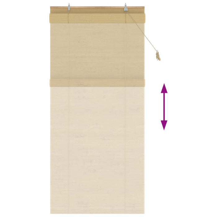 Rulou textil natural 90 x 220 cm Bambus WALTI
