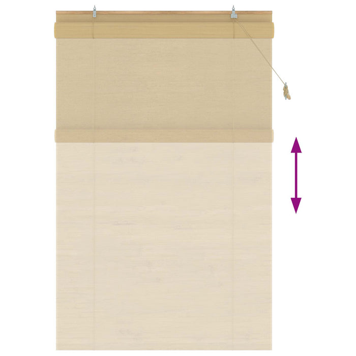 Rulou textil natural 130 x 220 cm Bambus - WALTI WALTI