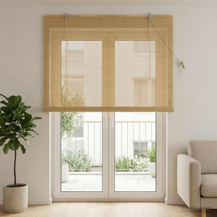 Rulou textil natural 160 x 220 cm Bambus - WALTI WALTI