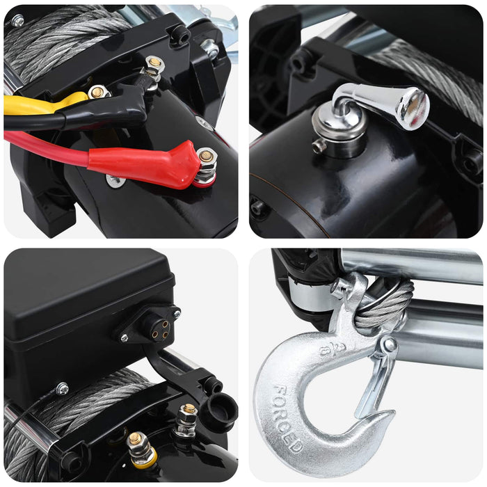 Troliu electric PVC Negru WALTI