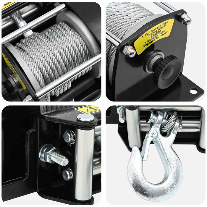 Winch Electric PVC Negru WALTI