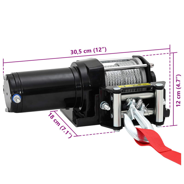 Winch Electric PVC Negru WALTI