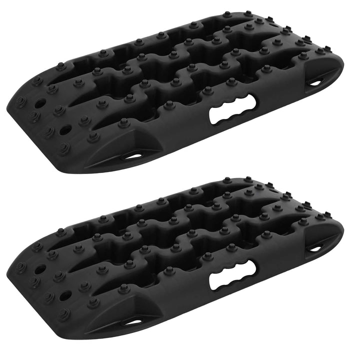 Placă de tracțiune 2 pcs Negru 57,5x30,5x5,5 cm Nailon întărit WALTI