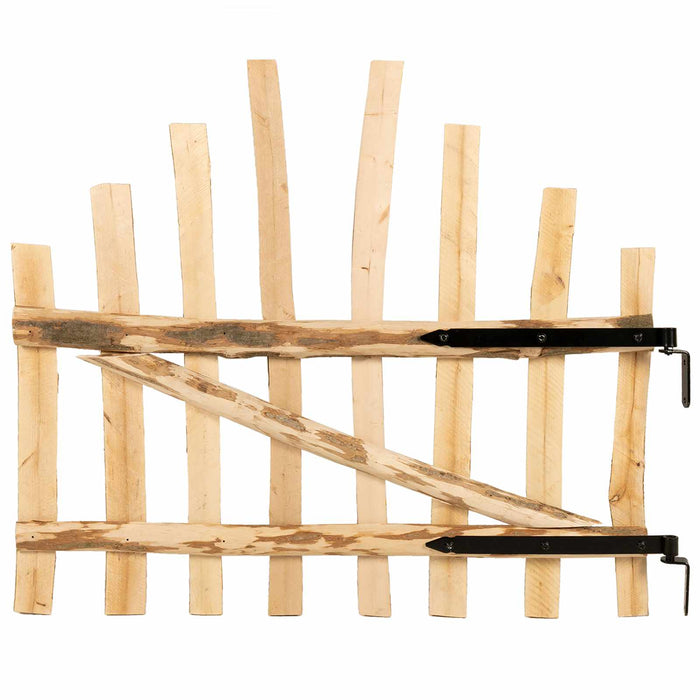 Poartă de gard arcuită 100 x 90 cm Lemn de Făglă Impregnat WALTI
