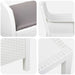 Set de lounge cu pernă 3 pcs Alb PP - WALTI WALTI