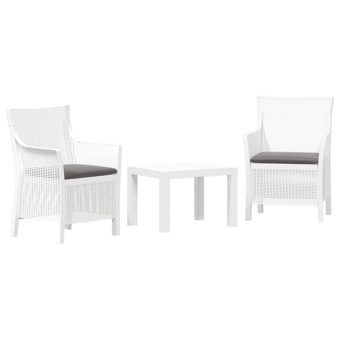 Set de lounge cu pernă 3 pcs Alb PP - WALTI WALTI