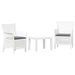 Set de lounge cu pernă 3 pcs Alb PP - WALTI WALTI