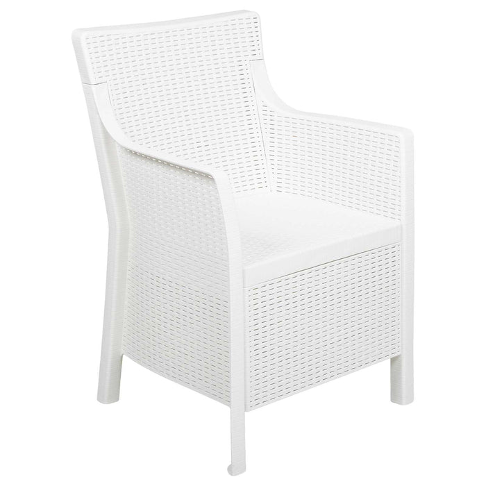 Set de lounge cu pernă 3 pcs Alb PP - WALTI WALTI