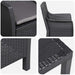 Set de lounge cu pernă 3 pcs Antracit PP - WALTI WALTI