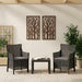 Set de lounge cu pernă 3 pcs Antracit PP - WALTI WALTI