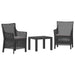 Set de lounge cu pernă 3 pcs Antracit PP - WALTI WALTI