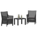 Set de lounge cu pernă 3 pcs Antracit PP - WALTI WALTI