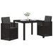 Set de masă pentru grădină cu pernă 3 pcs Antracit PP - WALTI WALTI